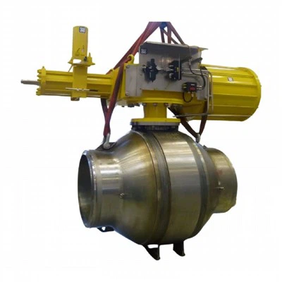 Injap Bebola Trunnion Masuk Sisi Dikimpal Penuh